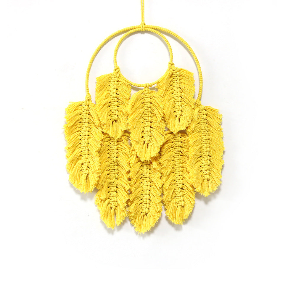 Macrame Wall Hanging Yellow Green | Thrascher