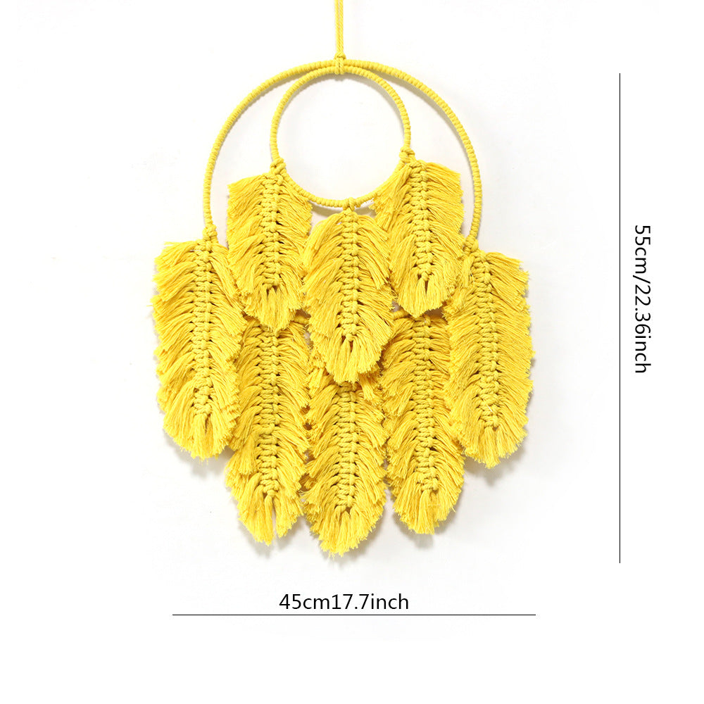 Macrame Wall Hanging Yellow Green | Thrascher