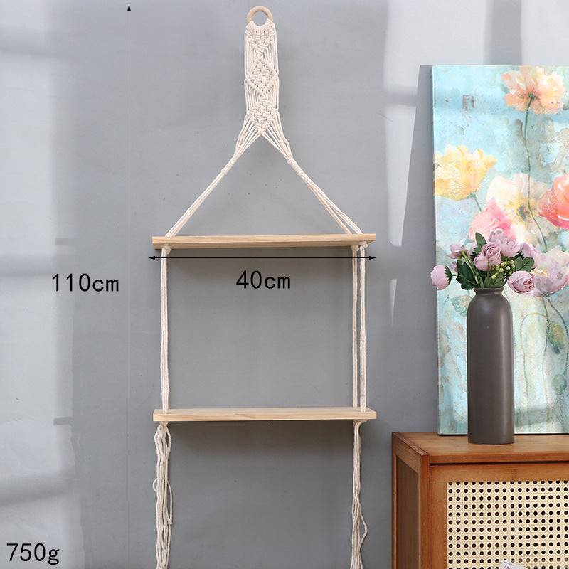 Macrame Wall Mounted Shelf | Thrascher