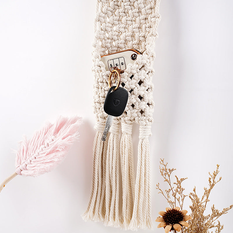 Macrame Wall Pocket Organizer | Thrascher
