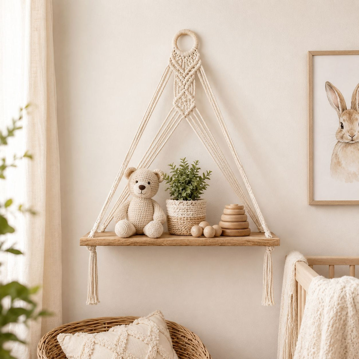 Macrame Wall Shelf | Thrascher