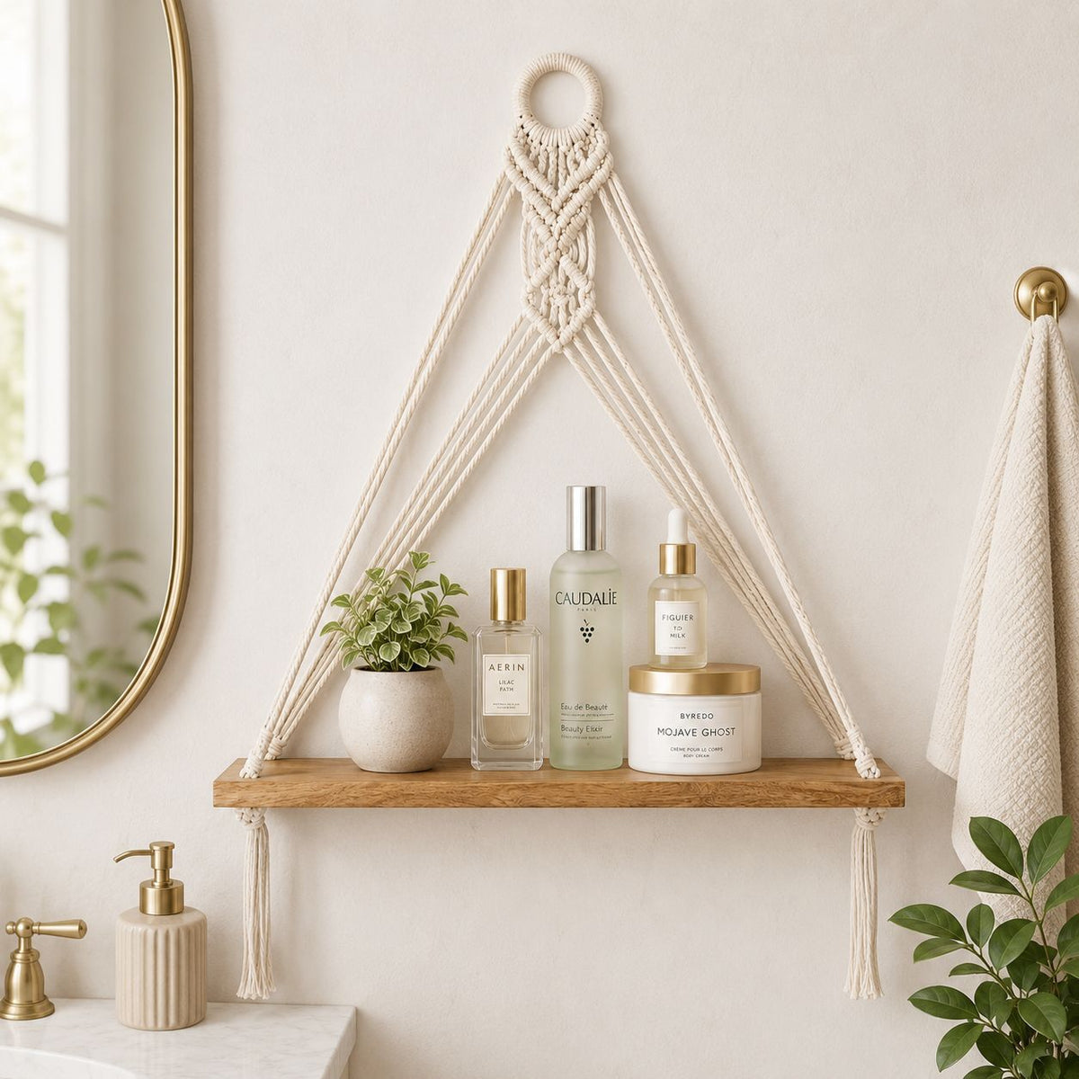 Macrame Wall Shelf | Thrascher