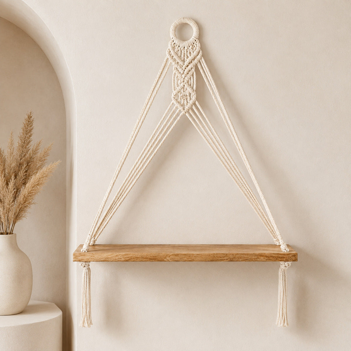 Macrame Wall Shelf | Thrascher