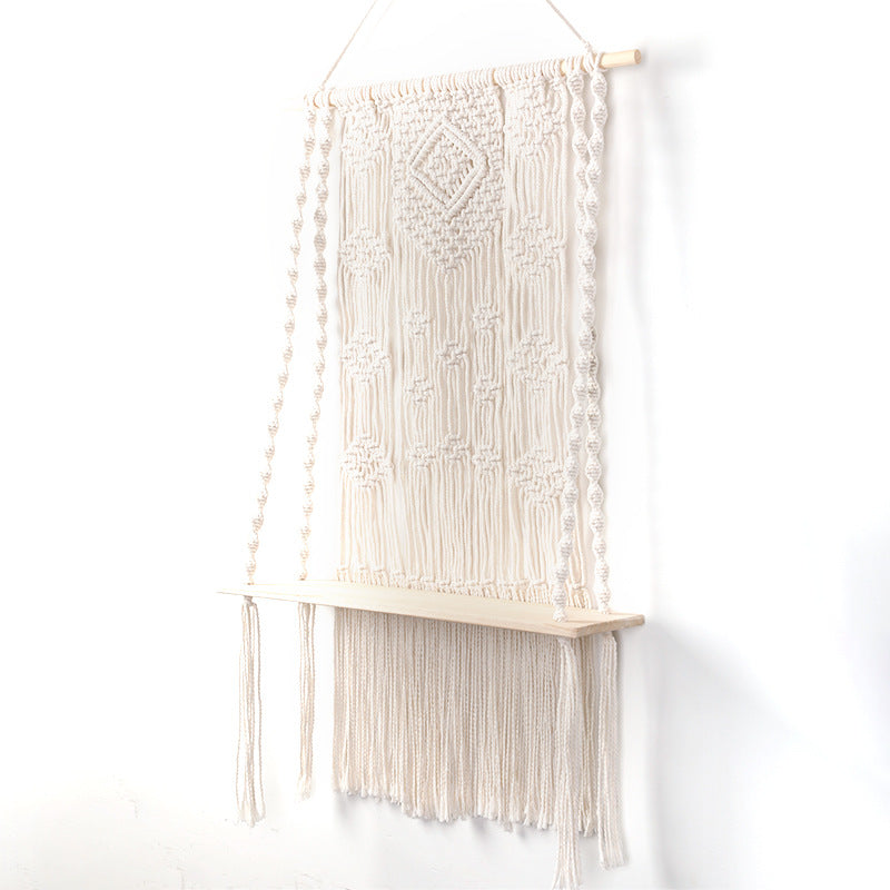 Macrame Wall Shelf with Hanger | Thrascher