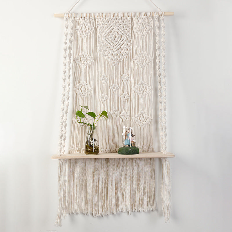 Macrame Wall Shelf with Hanger | Thrascher