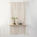 Macrame Wall Shelf with Hanger | Thrascher