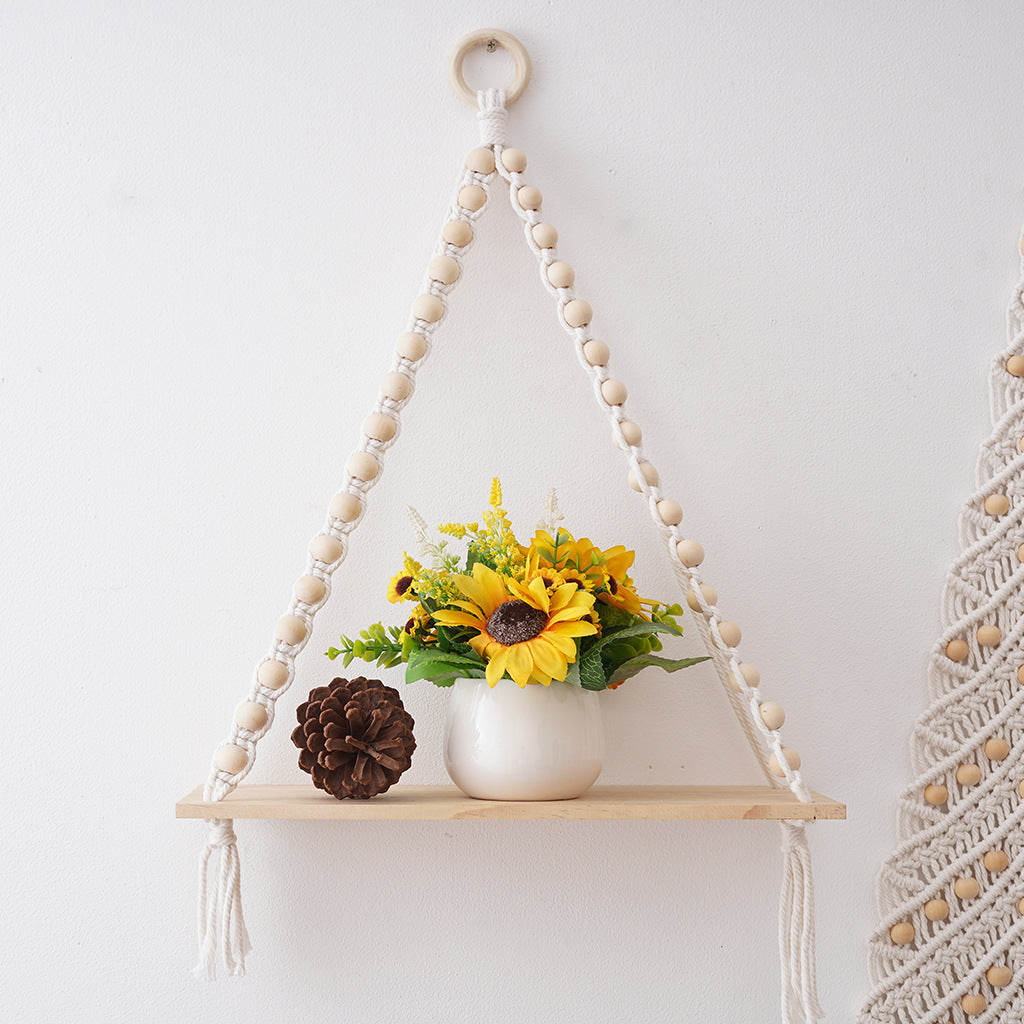 Macrame Wooden Shelf | Thrascher