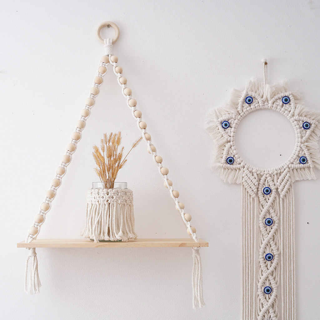 Macrame Wooden Shelf | Thrascher