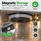 Magnetic Collapsible Microwave Splatter Cover, 21 cm Top, 26.5 cm Base