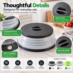 Magnetic Collapsible Microwave Splatter Cover, 21 cm Top, 26.5 cm Base