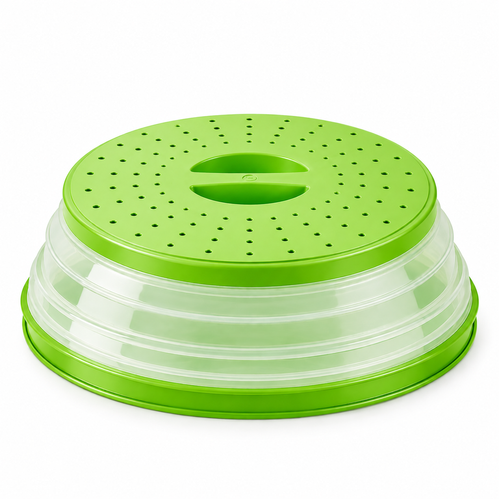 Magnetic Collapsible Microwave Splatter Cover, 21 cm Top, 26.5 cm Base