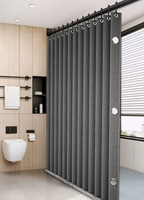 MagnaFold Foldable Shower Curtain with Magnets, Approx. 1.6-Inch Folded Width, view 11