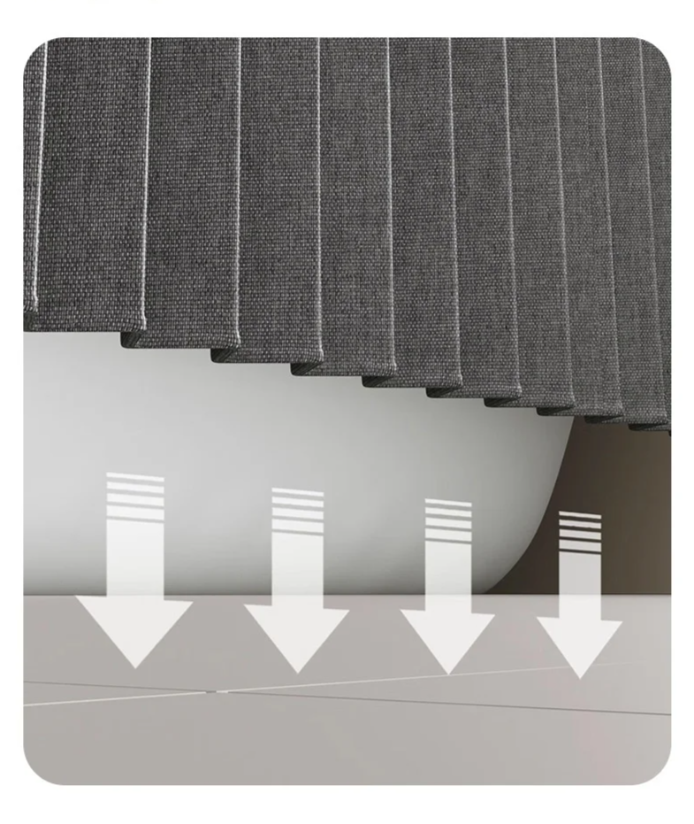 MagnaFold Foldable Shower Curtain with Magnets, Approx. 1.6-Inch Folded Width, view 3