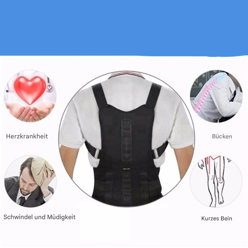 Magnetic Back Support in Breathable Fabric for Everyday Wear, view 4