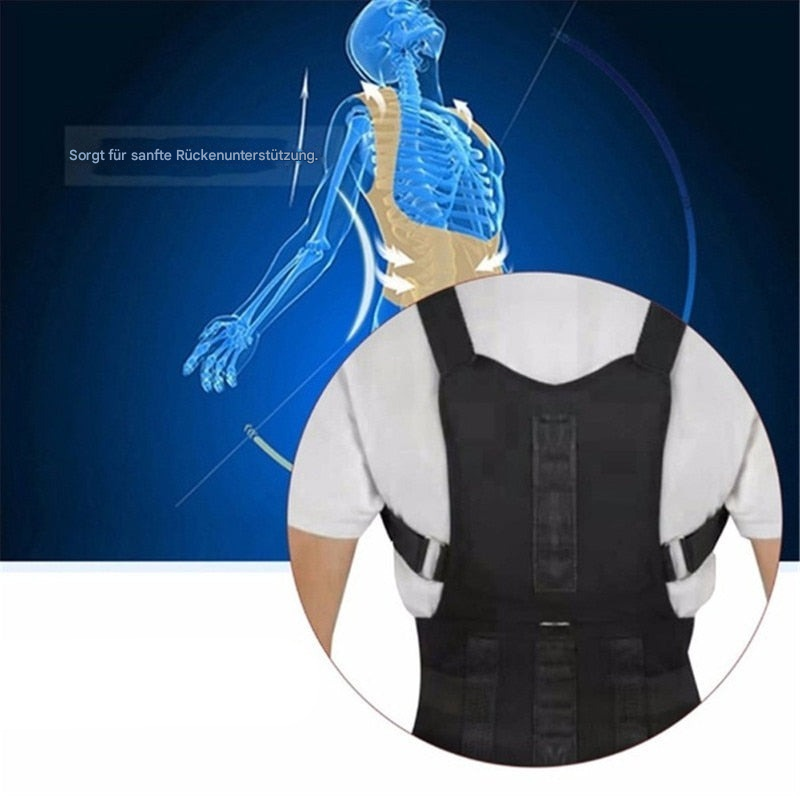 Magnetic Back Support in Breathable Fabric for Everyday Wear, view 5