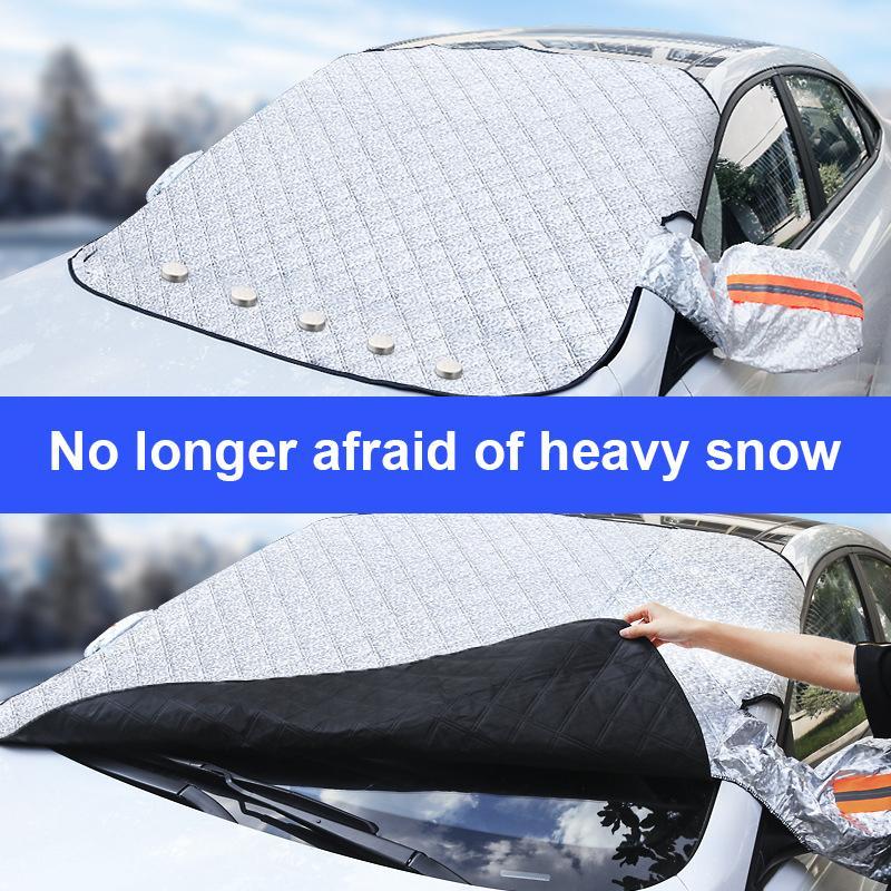 Magnetic Car Windshield Snow Cover with Mirror Covers, 5 Magnets, view 4
