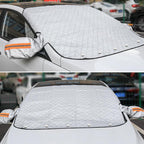 Magnetic Car Windshield Snow Cover with Mirror Covers, 5 Magnets