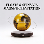 Magnetic Levitation Globe Lamp with Rotating Globe and Digital Clock Base, view 5