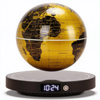 Magnetic Levitation Globe Lamp with Rotating Globe and Digital Clock Base