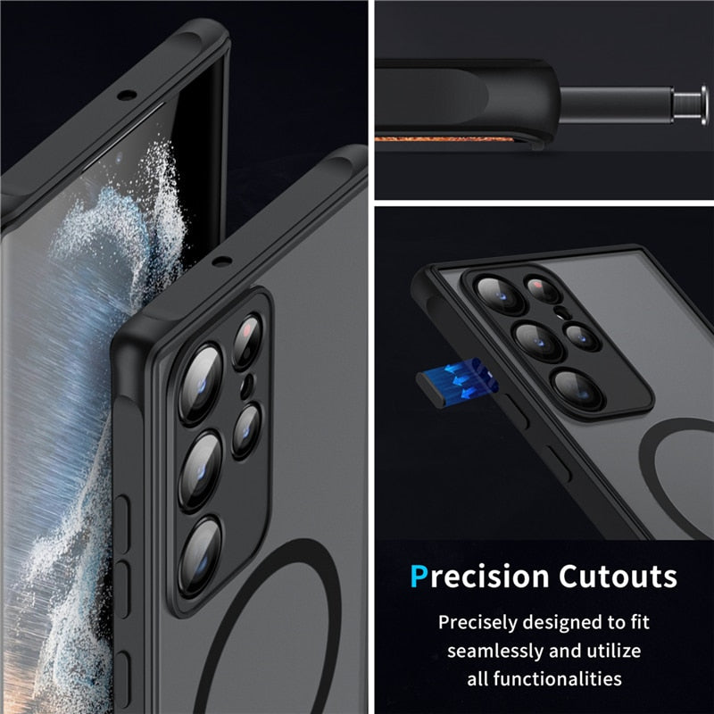 Magnetic Shockproof Case for Samsung Galaxy Phones