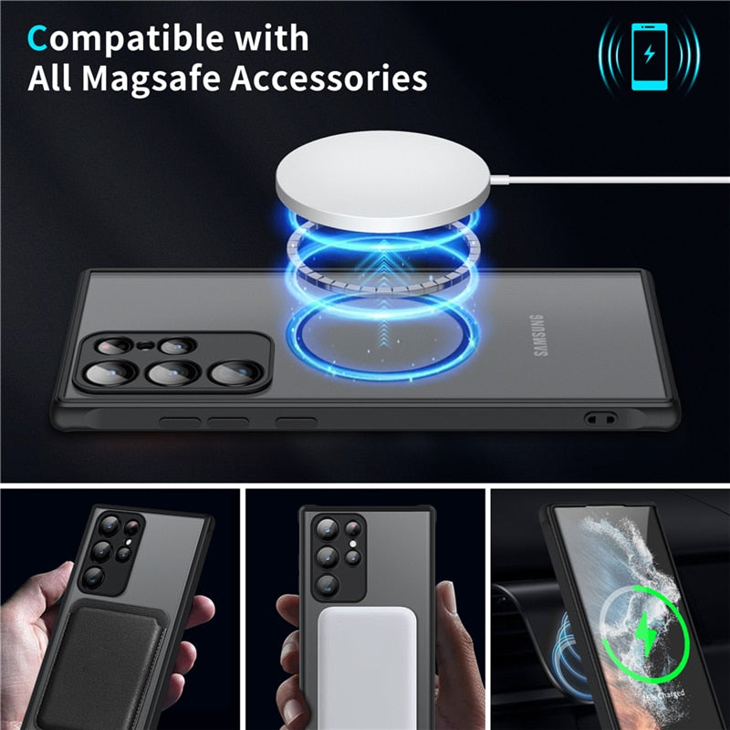 Magnetic Shockproof Case for Samsung Galaxy Phones