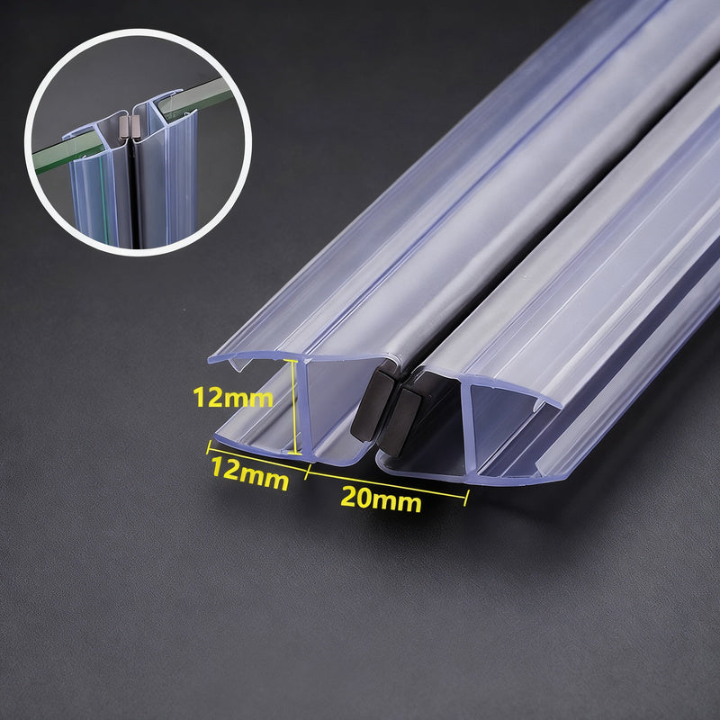 Magnetic Silicone Shower Door Seal for Glass Shower Doors, 2.2 m, view 10