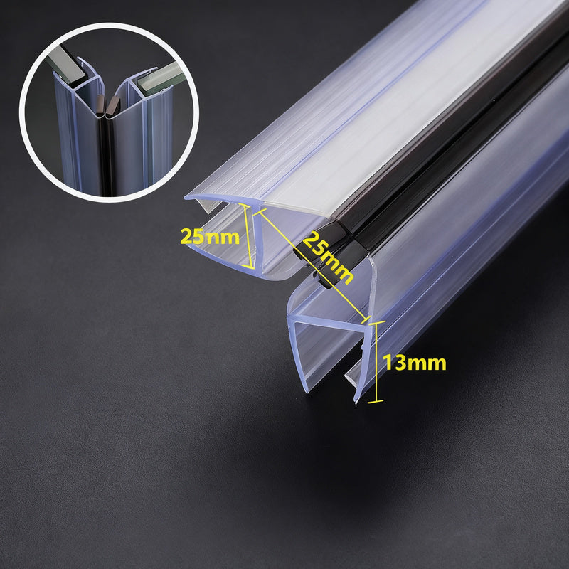 Magnetic Silicone Shower Door Seal for Glass Shower Doors, 2.2 m, view 12