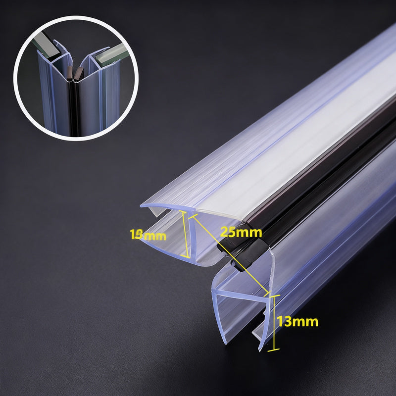 Magnetic Silicone Shower Door Seal for Glass Shower Doors, 2.2 m, view 4