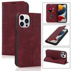 Magnetic Wallet Case for iPhone with MagSafe Wireless Charging, PU Leather, view 7