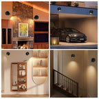 Magnetic Wireless Rechargeable LED Wall Spot Light, 8 × 8 × 6.5 cm, view 6