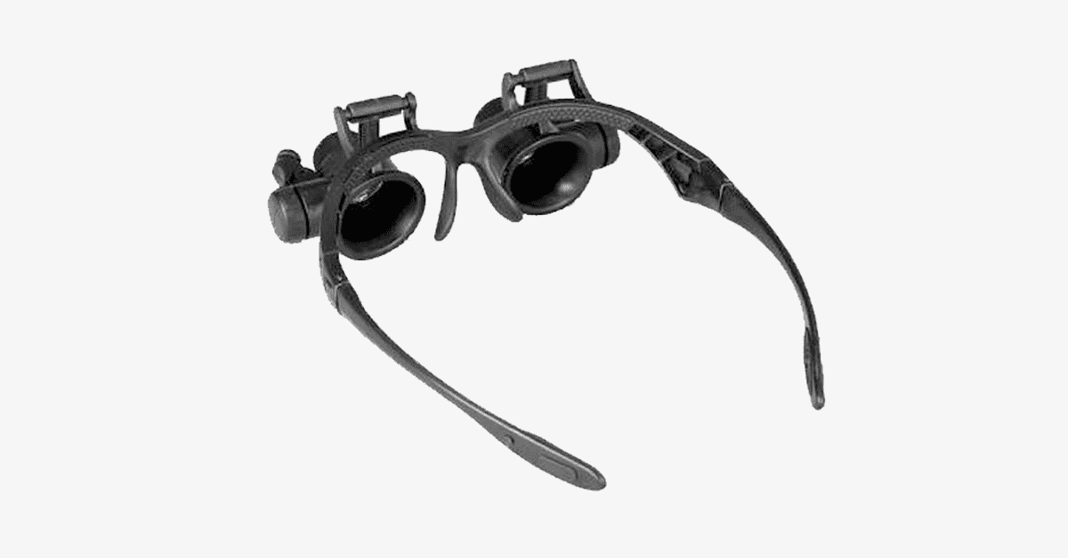 Hands-Free LED Magnifying Glass with Interchangeable Lenses