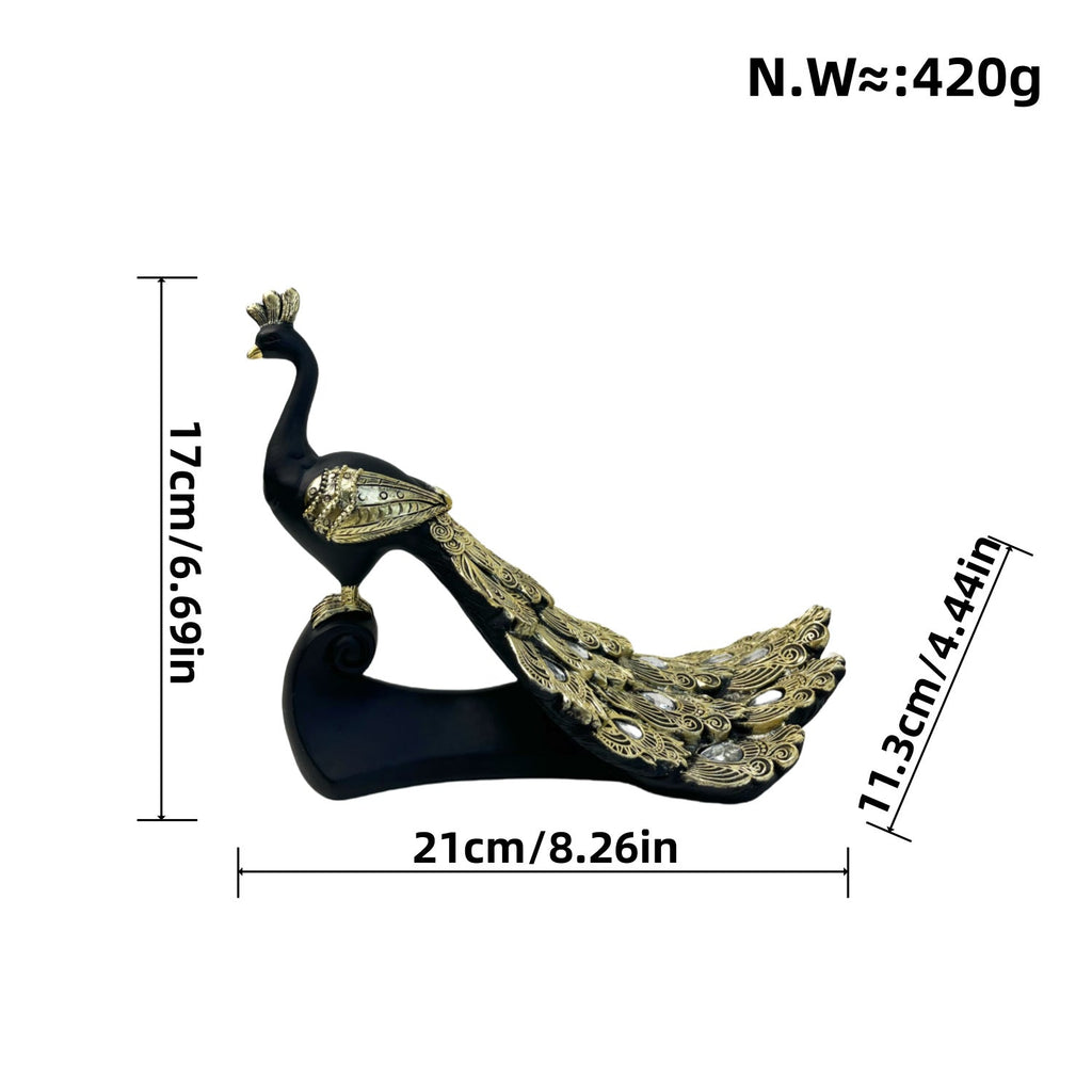Majestic Peacock Decor Sculpture | Thrascher