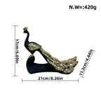 Majestic Peacock Decor Sculpture | Thrascher