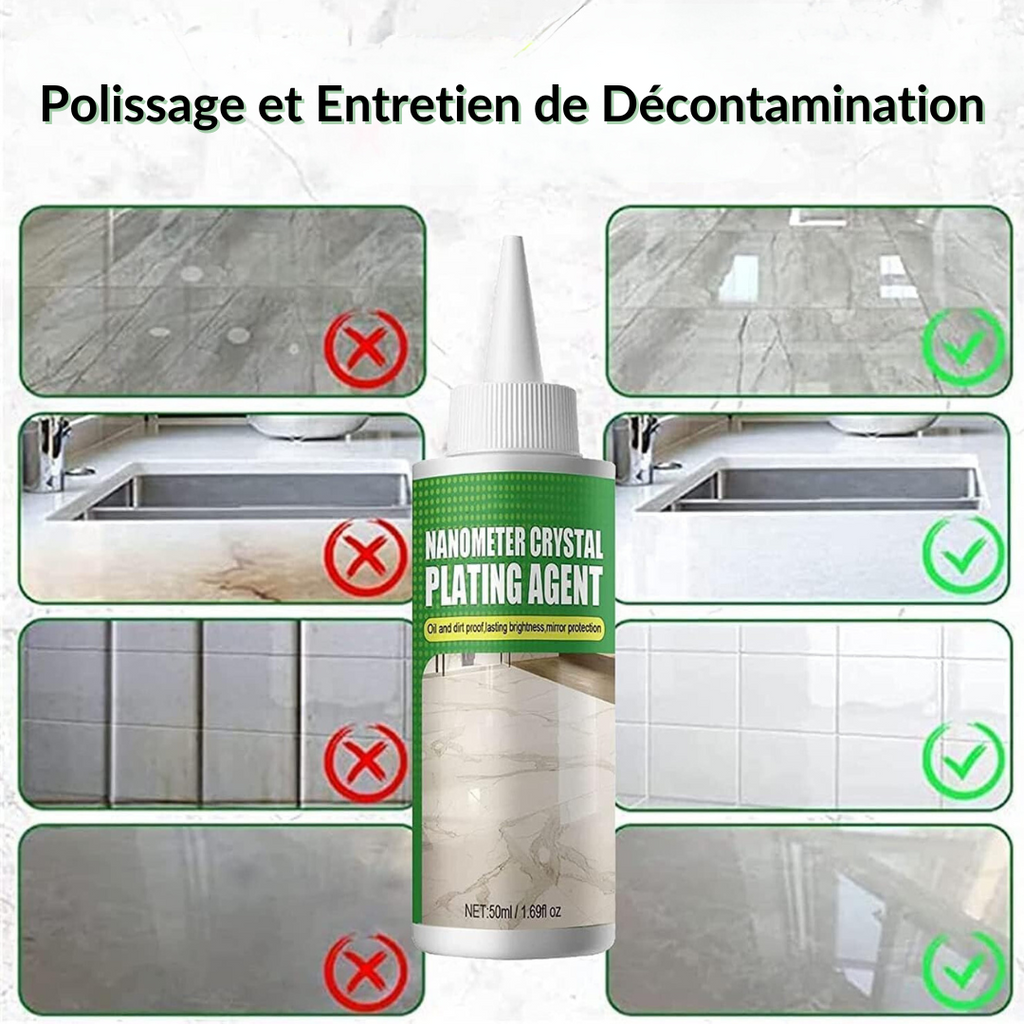 Marble and Stone Cleaner with Nano-Crystal Shine, 50 ml, 12 x 3.2 cm, view 4