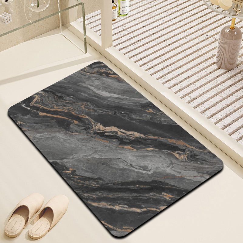 Marble Effect Bathroom Mat | Thrascher
