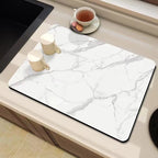 Marble-Inspired Kitchen Counter Mat | Thrascher