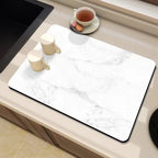 Marble-Inspired Kitchen Counter Mat | Thrascher