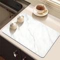 Marble-Inspired Kitchen Counter Mat | Thrascher
