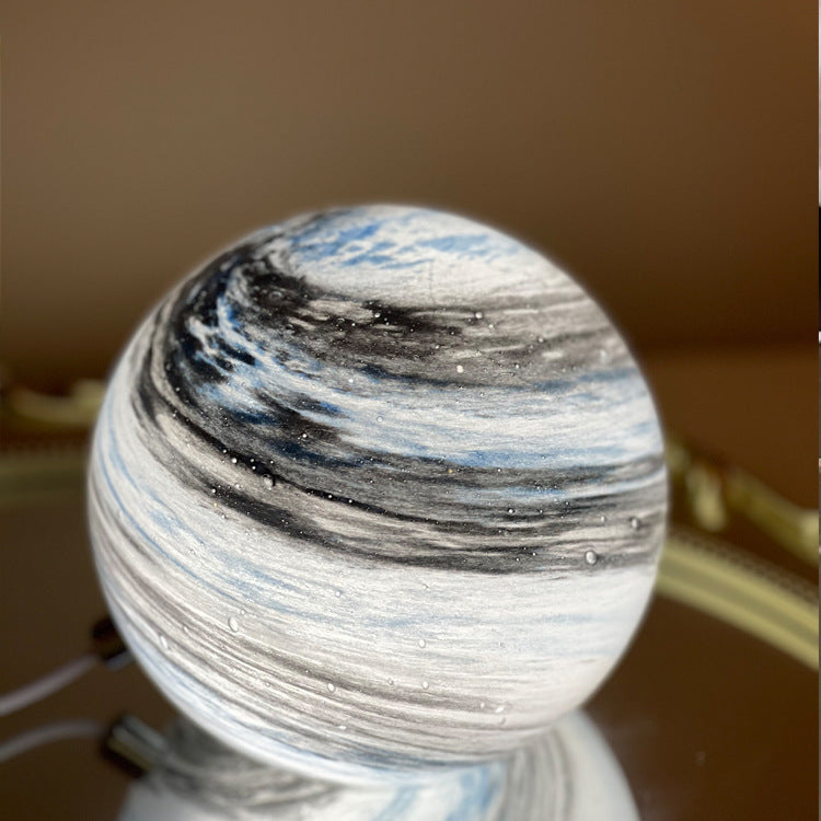 Marble Vortex Orb LED Table Lamp | Thrascher