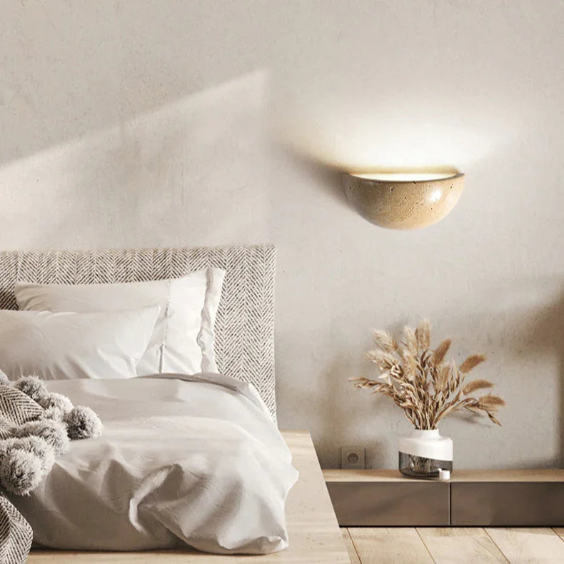 Marvvia Travertine Wall Lamp
