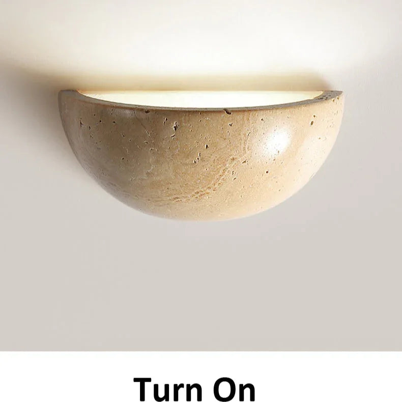 Marvvia Travertine Wall Lamp