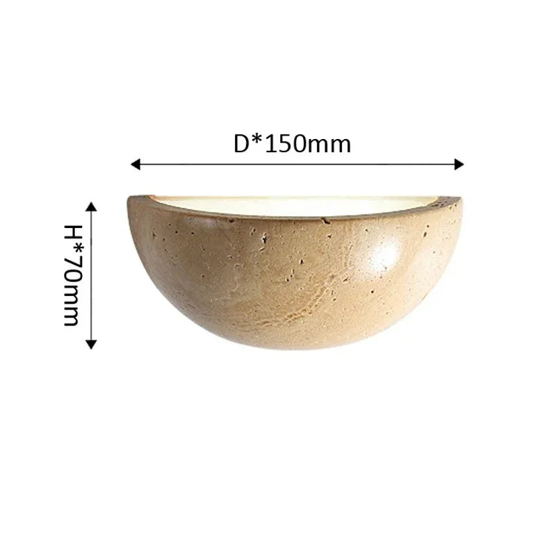 Marvvia Travertine Wall Lamp