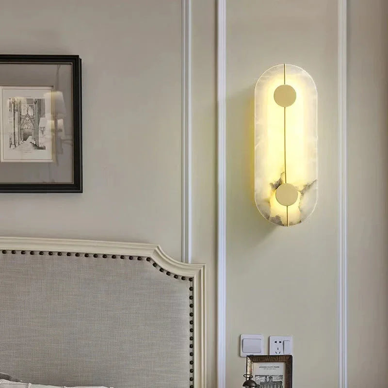Meadowmoor Marble Wall Lamp