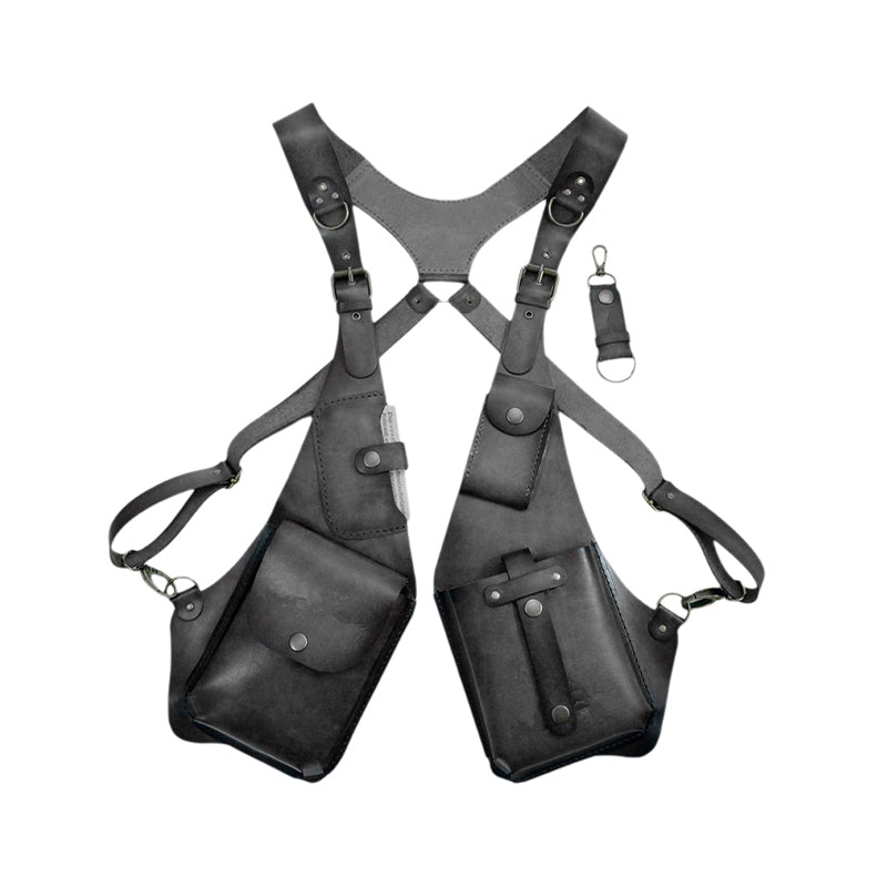 Medieval Steampunk Retro Strap Armpit Shoulder Bag in PU Leather, view 11