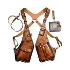 Medieval Steampunk Retro Strap Armpit Shoulder Bag in PU Leather, view 12
