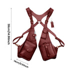 Medieval Steampunk Retro Strap Armpit Shoulder Bag in PU Leather, view 5