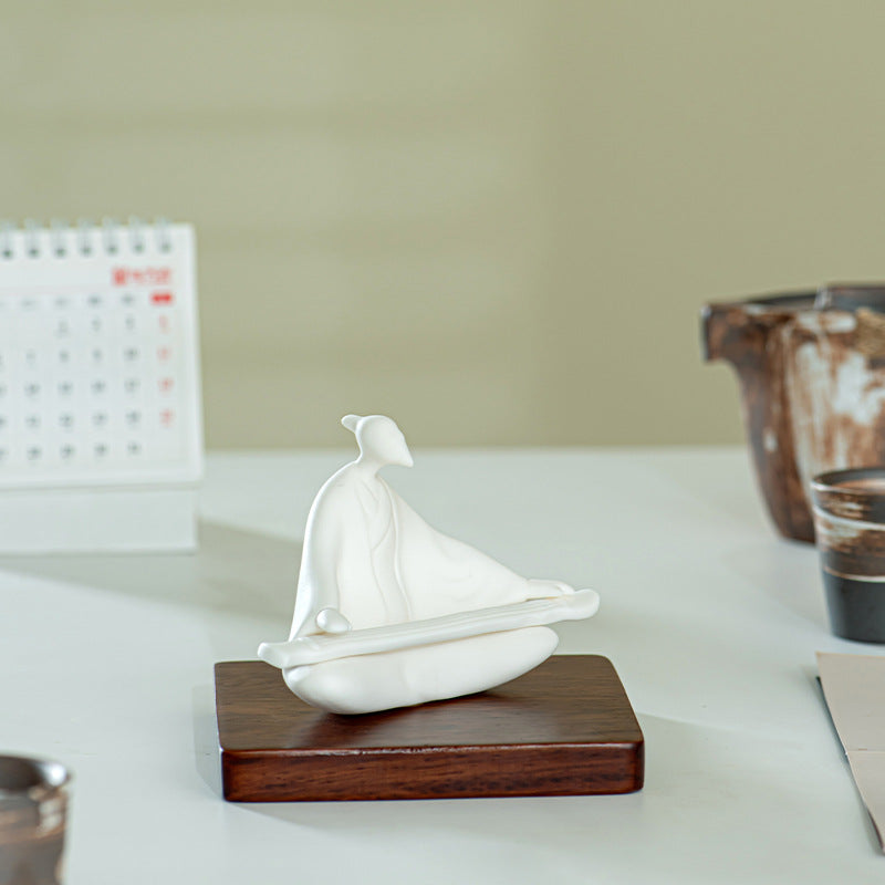 Meditative Sculpture Ceramic Handcrafted | Thrascher