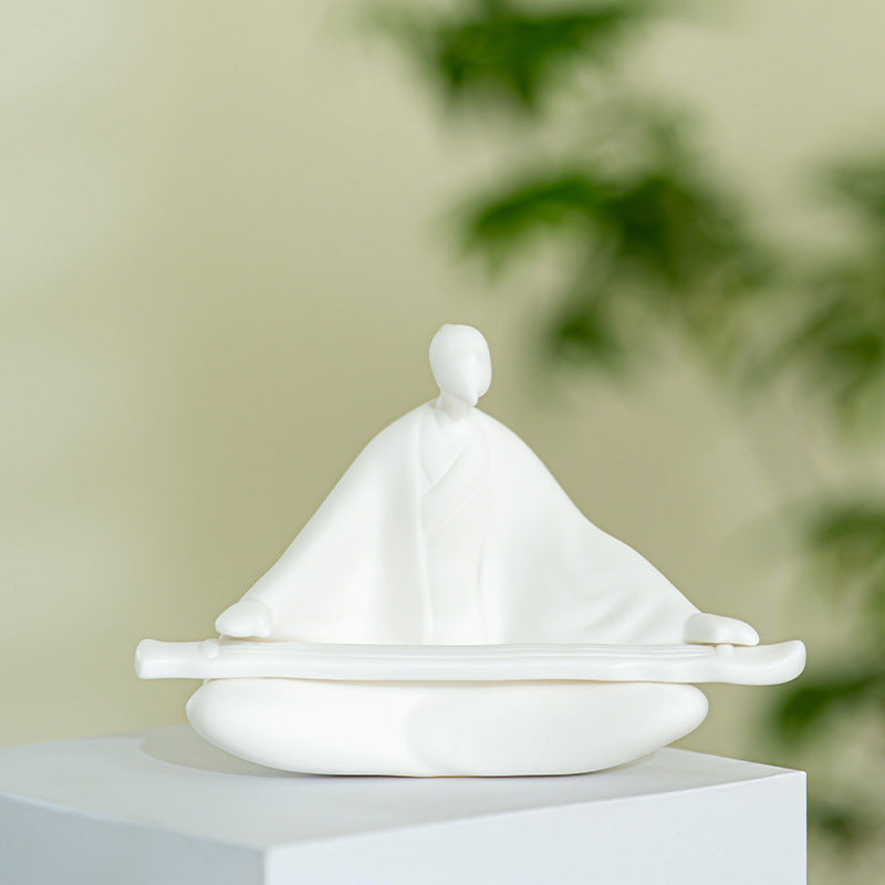 Meditative Sculpture Ceramic Handcrafted | Thrascher