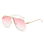 Men's Oversized Aviator Sunglasses with Metallic Frame and Gradient Lenses, view 5