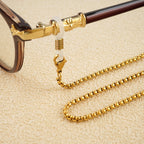 Metal Eyewear Chain with Rubber Grips and Adjustable Length, view 4